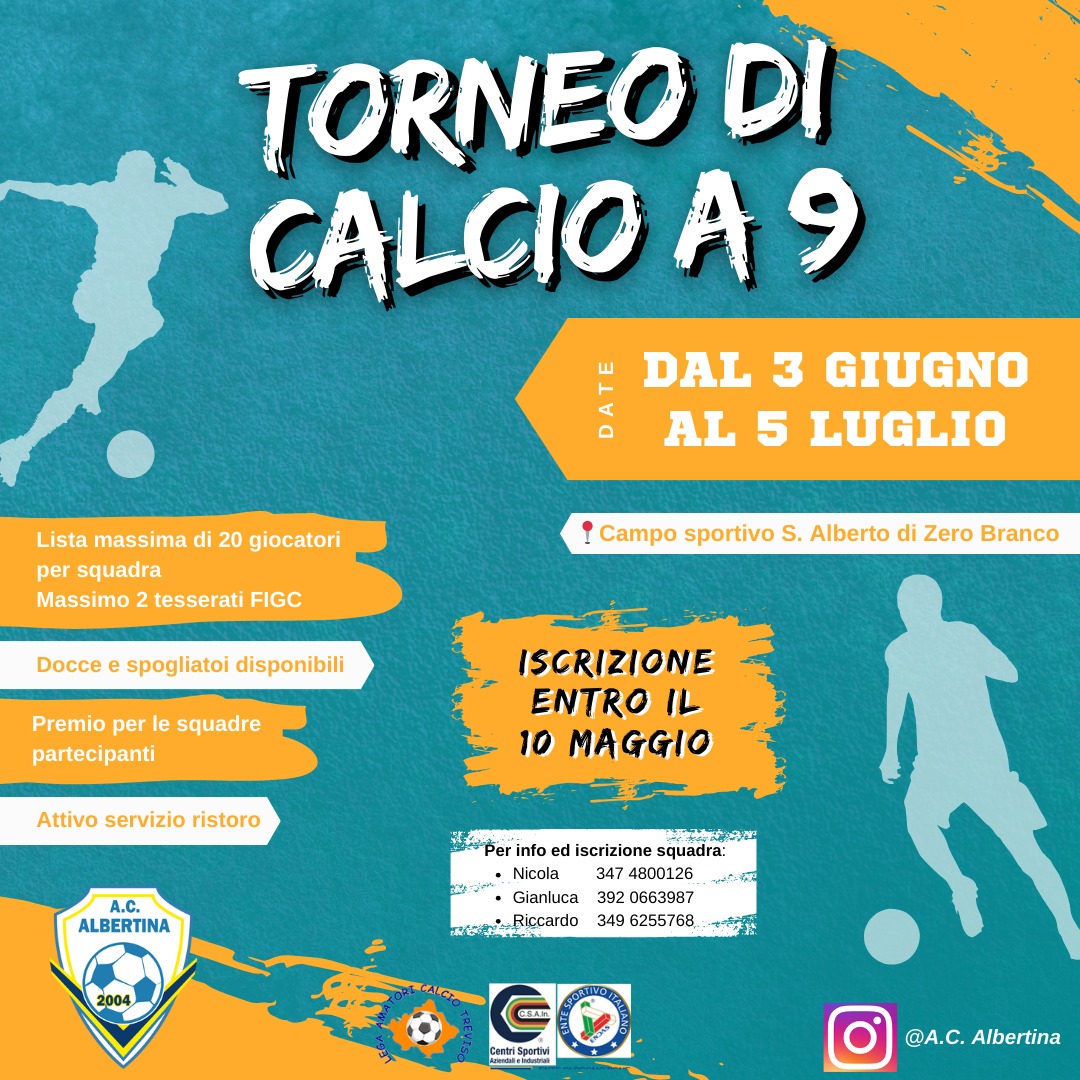 TORNEO DI CALCIO A 9